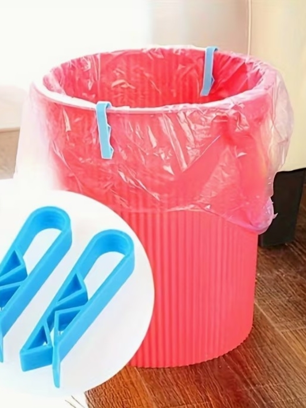 10 Pcs Blue Bag Clips For Trash